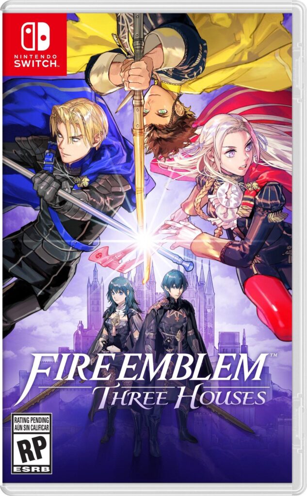 Fire Emblem: Three Houses game box cover for the Nintendo Switch
